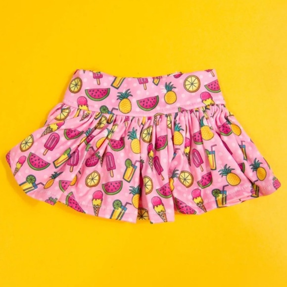 Adorable  Dog 2-piece Bikini Pink  Swimsuit Size Small - Picture 3 of 6